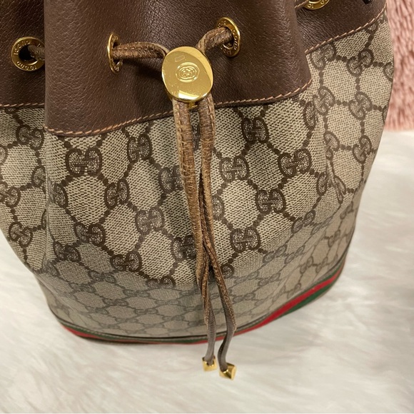 Vintage Gucci Guccisima Web Canvas Bucket Bag - Picture 4 of 12